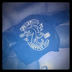 Pelle  pelle leather wool jacket